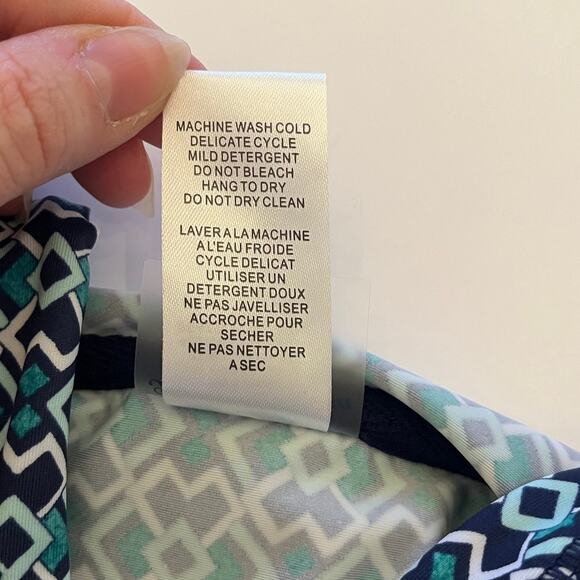 Tommy Bahama Island Active Dress Small Hooded Athletic Swim Coverup Geometric - Picture 8 of 10